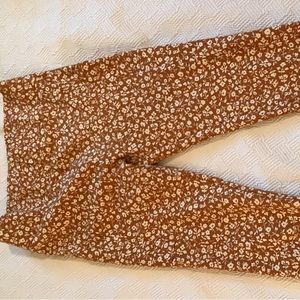 Lou &Grey leggings NWT size S orange floral